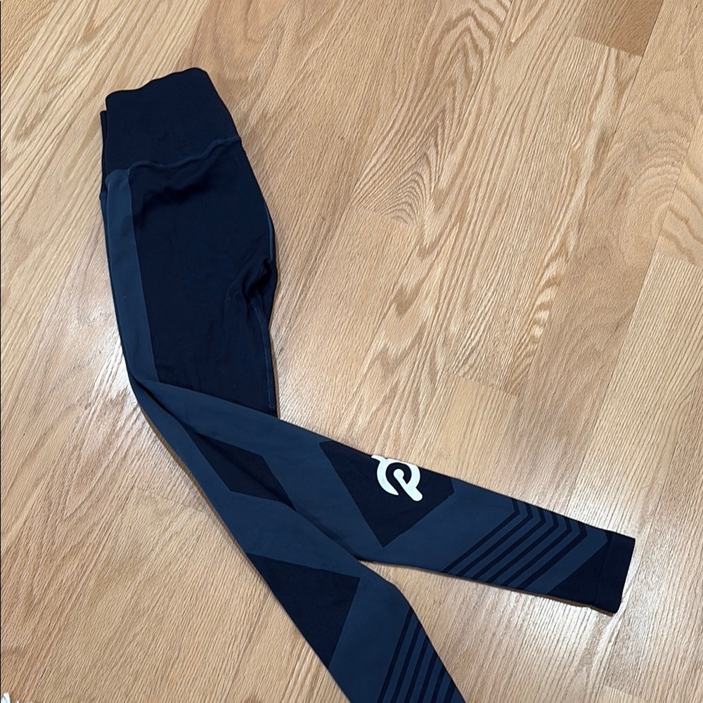 Peloton two tone blue Leggings with Logo